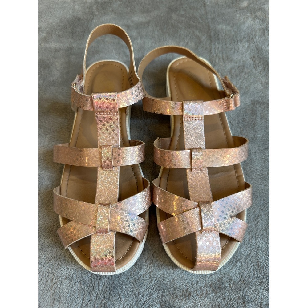 Girls rose gold sandal,‎ there about a brand
